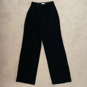 ARITZIA Babton Black Wide Leg Trouser. Size 0